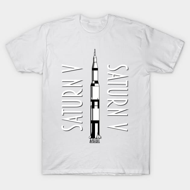 Saturn V NASA Moon Rocket T-Shirt by jutulen